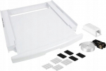 SCANPART Washing machine and dryer stacking kit with drawer and strap, white