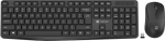 Natec Genesis Zestaw 2w1 Squid Plus US black keyboard + wireless laser mouse