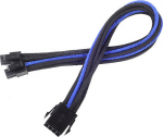 SilverStone EPS 8-Pin zu EPS/ATX 4+4-Pin Kabel, 300mm - schwarz/blue