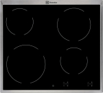 Electrolux EHF16240XK hob Black Built-in Zone Ceramic hob 4 zone(s)