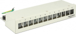Delock Keystone Desktop Patch Panel 12 Port grey