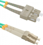 Qoltec Optic Patchcord LC/UPC - SC/UPC MM 50/125 OM4 10m (54352)