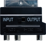 Valueline VVP765 Adapter SCART otsik- 3xRCA/SVHS pesa