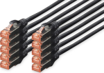 DIGITUS CAT 6 S/FTP Patchkabel, 10 St&uuml;ck, 5m, schwarz