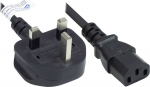Alcasa Good Connections Netzkabel England/UK an C13 schw. 1.8m