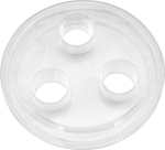 Singularity Computers Protium Triple Port Cap, Cover for Reservoir - Acrylic, transparent