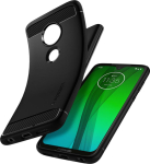 Kaitse&uuml;mbris Rugged Armor, Motorola Moto G7 / G7 Plus, must, Spigen
