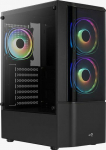 AER AeroCool Geh Midi Quantum v3 Black MicroATX/ATX/MiniITX