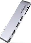Ugreen 2xUSB-C 6w1 do MacBook Air / Pro szary