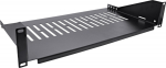 InLine InLine&reg; 19'' shelf, 250mm, 20kg, 2U, RAL 9005 black