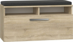 Topeshop SZAFKA NA SHOES SEAT STORAGE COMPARTMENT RIVA DĄB SONOMA