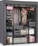 Massido Large textile wardrobe with drawers Massido - Graphite