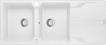 Deante sink SINK.ANDANTE ALABASTER GRANITE 2K Z/O 1160x500x210, 3.5''+SPACE SAVER