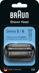 Braun 53B Razor Head Black Silver