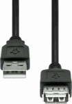 ProXtend USB 2.0 Extension Cable Black, 0.5M