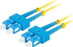 Lanberg PATCHCORD FIBER OPTIC SM SC/UPC-SC/UPC DUPLEX 3.0MM LSZH G657A1 2M YELLOW LANBERG