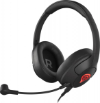 GNS Genesis Radon 800 - Headphones | wire | moving microphone | czarne | 1.8 m | volume control | Backlight