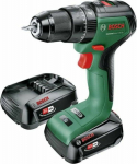 BOS Drill Bosch Cordless impact drill BOSCH Green Universal Impact 18V-60, 18V, 1 x 2 Ah batteries