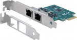 Exsys EX-60102 - Eingebaut - Kabelgebunden - PCI Express - Ethernet - 1000 Mbit/s - Gr&uuml;n - Grau