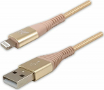 Kabel USB Logo USB-A - Lightning 2 m Gold