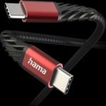 Cable Hama "Extreme" USB-C/USB-C 60W 1.5m, Black/Red