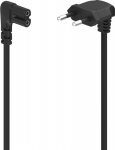 Voolukaabel Hama 2-pin 90&deg; 1.5m, Black