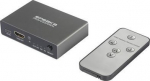 SpeaKa Professional SP-HDS-210 3 Port HDMI switch Ultra HD-able to 7680 x 4320 Pixel - Digital/Display/Video