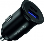 Swissten Metal Car Charger Adapter with Power Delivery USB-C + Quick Charge 3.0 / 36W For mobile phones and tablets
