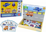 LeanToys Magnetic Jigsaw Puzzle Book Transport Puzzle Cards