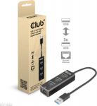 Club3D Adapter USB 3.2 Typ A > 3x USB 3.2 Typ A/LAN retail
