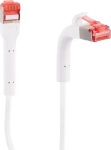 Shiverpeaks Patchkabel Cat 6A bend. Stecker U/FTP 25cm wei&szlig;