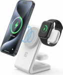 Crong Wireless charger MagSpot Stand 3w1 z MagSafe do iPhone, Apple Watch i AirPods