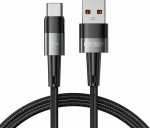 USB-kaabel USB-C otsikuga, 1m, 66W/6A, tumehall, punutud kaabliga, Tech-Protect