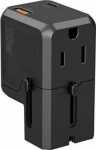 Choetech PD6038 1x USB-C 1x USB-A EU / USA / UK / AU - Wheel USB do mobile