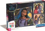 Clementoni Puzzle Super Color Disney Wish 3 x 48 element&oacute;w