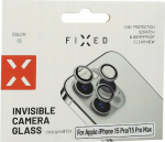 Fixed Fixed Camera Glass do Apple iPhone 15 Pro/15 Pro Max, srebrny