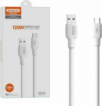 Kabel USB Vega USB-A - USB-C 1 m White (32073)