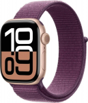 Apple Watch Series 10 GPS, envelope 42 mm z rose gold aluminum with a ripe plum sports band