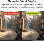 Glorious GMMK 3 HE 100 % Custom Gaming-Tastatur - Pre-Built, ANSI (US), Fox HE Switches, wei&szlig;