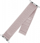 FIXED nylon wristband for a smart watch, Apple Watch 44 / 45 / 46 / 49 mm, Rose gold