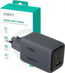 AUKEY PA-C5 Charger 3xUSB (2xUSB-C i 1xUSB-A) 100W 5A QC5.0 PD3.0 AFC PPS FCP SCP