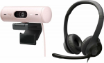 Log Logitech Brio webcam 500 Rose (960-001421) + H390 (981-000406)