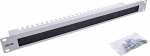 m_Rittal InLine&reg; 19'' Kabel Durchf&uuml;hrungsplatte mit B&uuml;rste und Kabelleiste, 1HE, RAL 7035