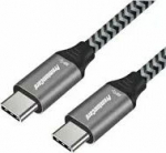 Kabel USB PremiumCord USB-C - USB-C 2 m Czarny (ku31ct2)