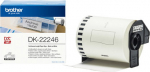 Brother DK-22246 Continuous Paper, Label Roll - Black on White