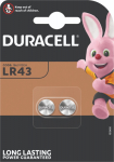 Patareid Duracell LR43 patarei 2-pakk (diam 11.6mm x 4.2mm, 1.5V 73mAh