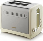 Gorenje T1100CLI creamy - Moc [W]: 1150 | The amount of toast: 2 | Number of toasting levels: 6 | Color: beige