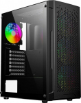 Gembird CCC-FC-400X Gaming ARGB computer case Fornax 400X, black