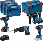 BOS TOOL SET DZI 18V GSR+GDX+GBH+GSA 1*4.0AH + 2*5.5AH