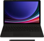 DX725UB Book Cover Keyboard Samsung Galaxy Tab S9/S9 FE/S10 FE/S10 Lite, Black, white